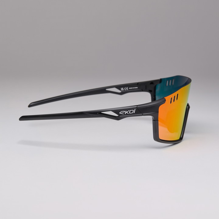 EKOI VISION Sort Revo Rød Cat3 Cykelbriller