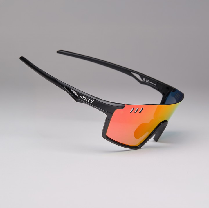 EKOI VISION Sort Revo Rød Cat3 Cykelbriller