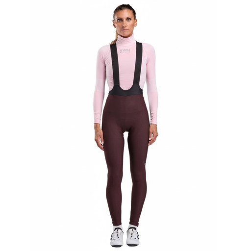 Dames fietsbroek Waterafstotend EKOI Perf GEL POWER Bordeaux