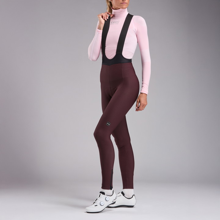 COLLANT FEMME EKOI PERF GEL POWER CROSS BORDEAUX