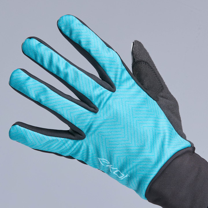 Gants femme hiver EKOI Perf GRIP LINE Vert Azur