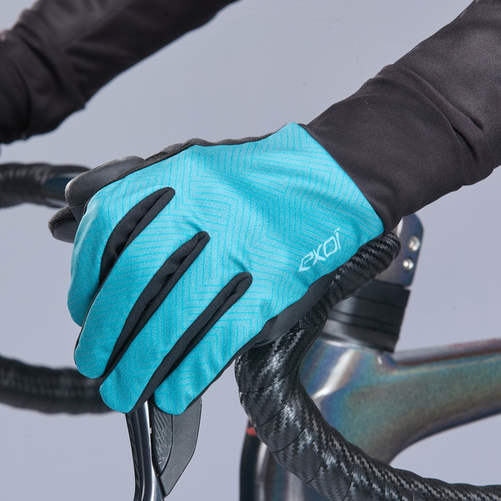 Gants femme hiver EKOI Perf GRIP LINE Vert Azur