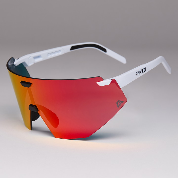 ltd FABIO ARU white silver +  full revo chrome red cat 3 