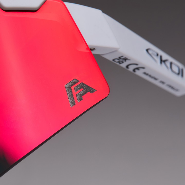 ltd FABIO ARU white silver +  full revo chrome red cat 3 