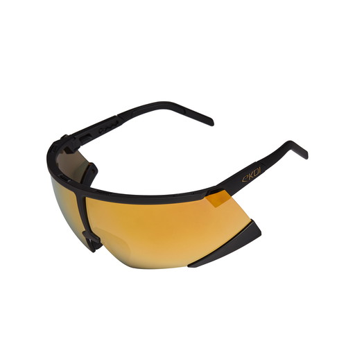 Fietsbril EKOI Racing S-AERO Zwart Goud ZEISS Revo Goud Cat3