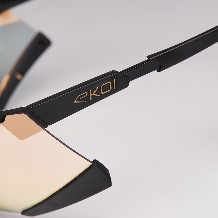 EKOI Racing Fietsbril S-AERO Zwart Goud ZEISS Super Koper Cat2
