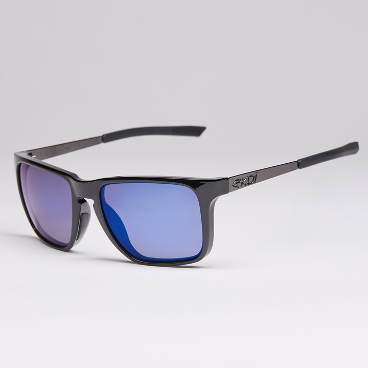 lunettes EKOI CARRES noir brillant bleu nuit