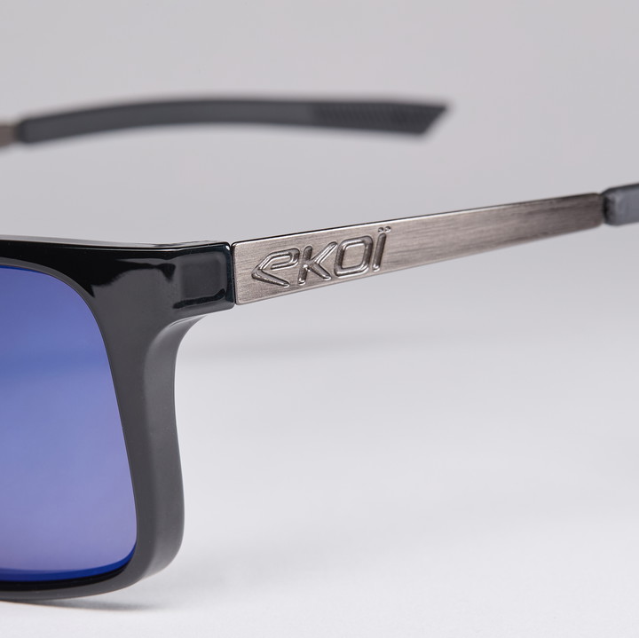 lunettes EKOI CARRES noir brillant bleu nuit