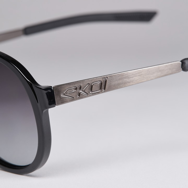 lunettes EKOI PILOT noir brillant noir dgrad