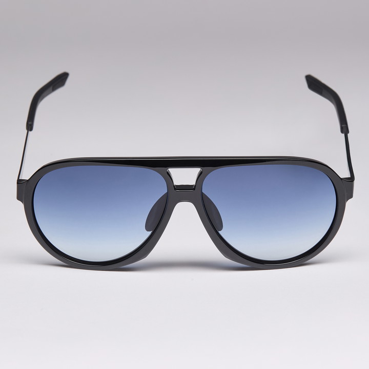 lunettes EKOI PILOT noir brillant bleu dgrad