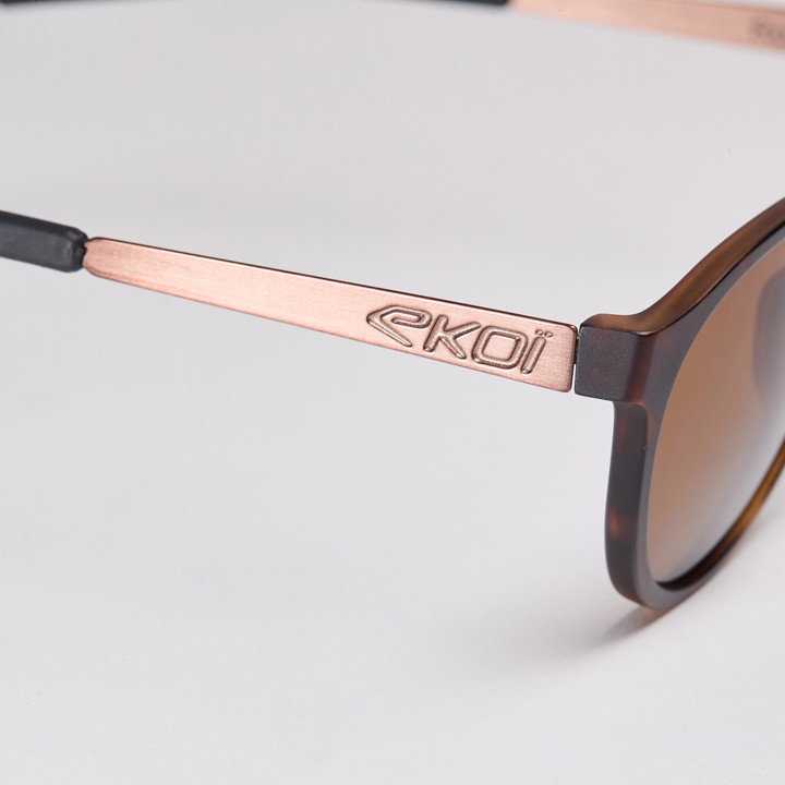 lunettes EKOI RONDES tortoise polar