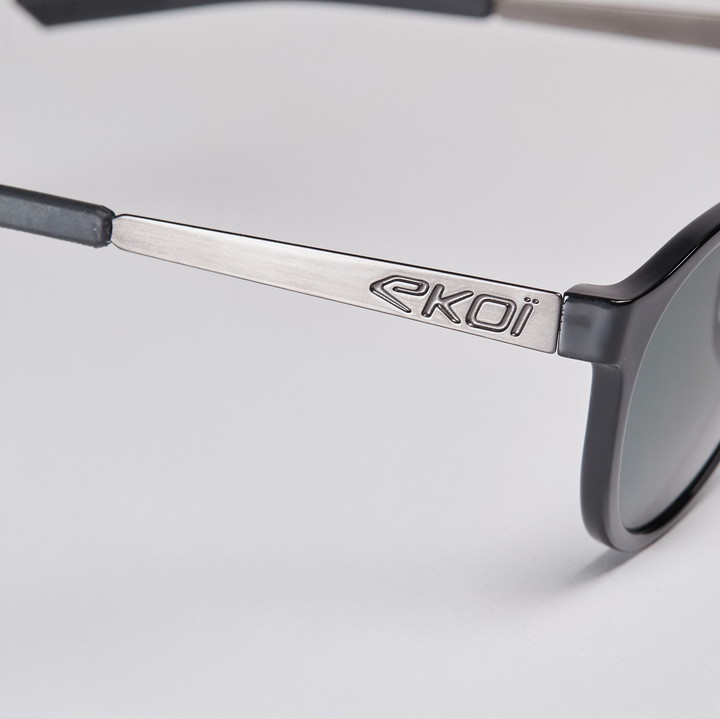 lunettes EKOI RONDES noir brillant polar