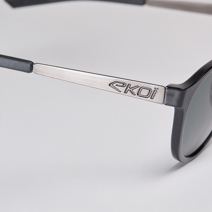 lunettes EKOI RONDES noir brillant polar