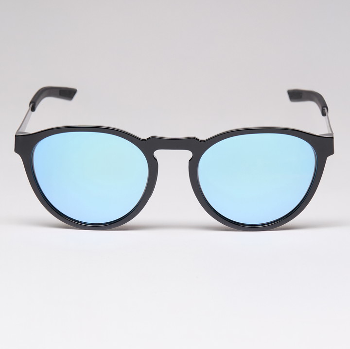 lunettes EKOI RONDES noir brillant bleu glacier