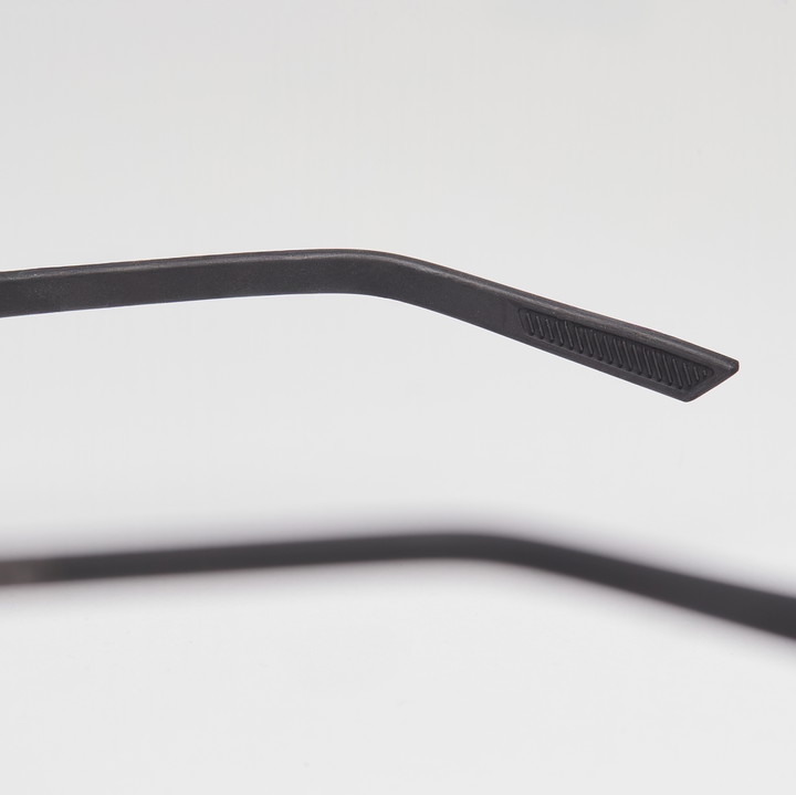lunettes EKOI RONDES noir brillant bleu glacier