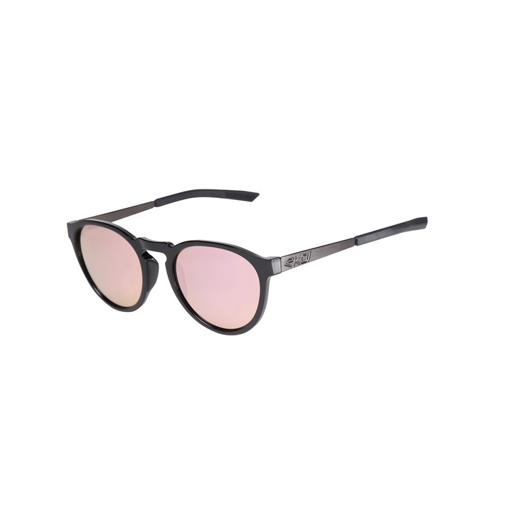 lunettes EKOI RONDES noir brillant or rose