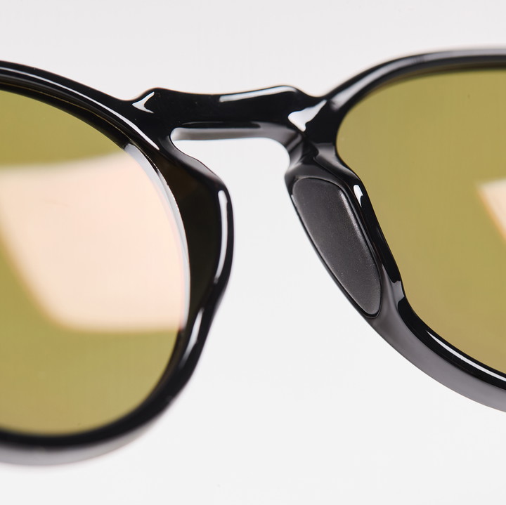 lunettes EKOI RONDES noir brillant or rose
