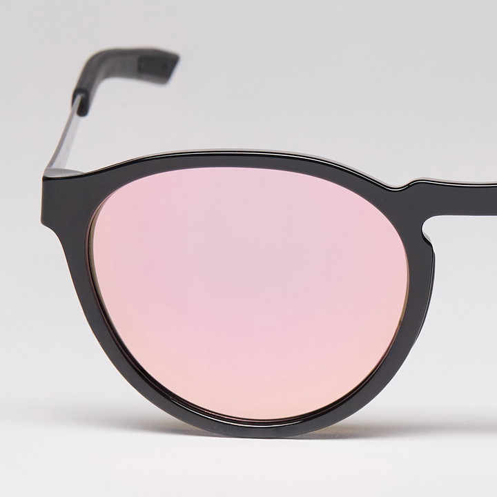 lunettes EKOI RONDES noir brillant or rose