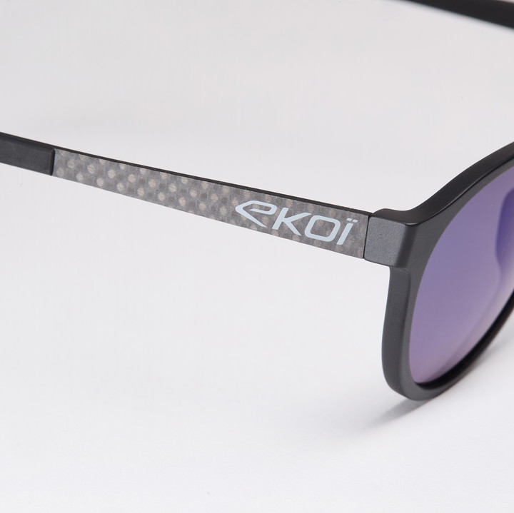 lunettes EKOI RONDES carbon bleu nuit