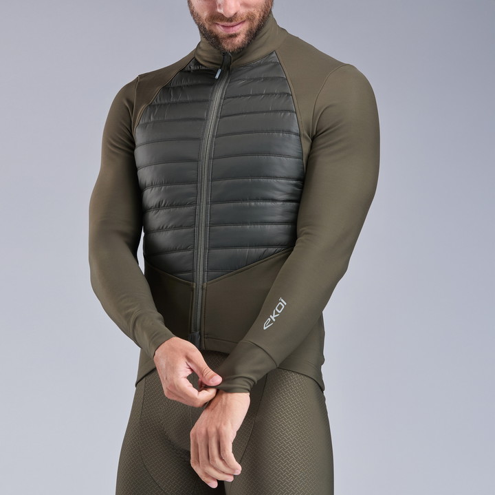 VESTE THERMIQUE EKOI PERF ELEGANCE KAKI
