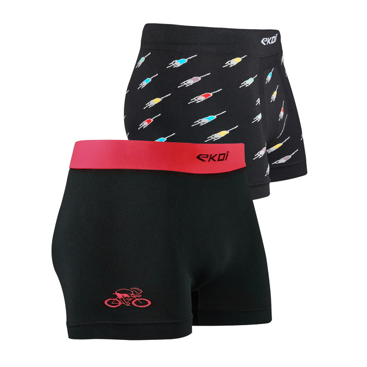 Pack van 2 Boxers EKOI PELOTON en Rood