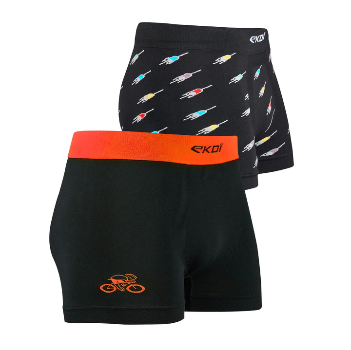 2-pack boxershorts EKOI PELOTON och Orange
