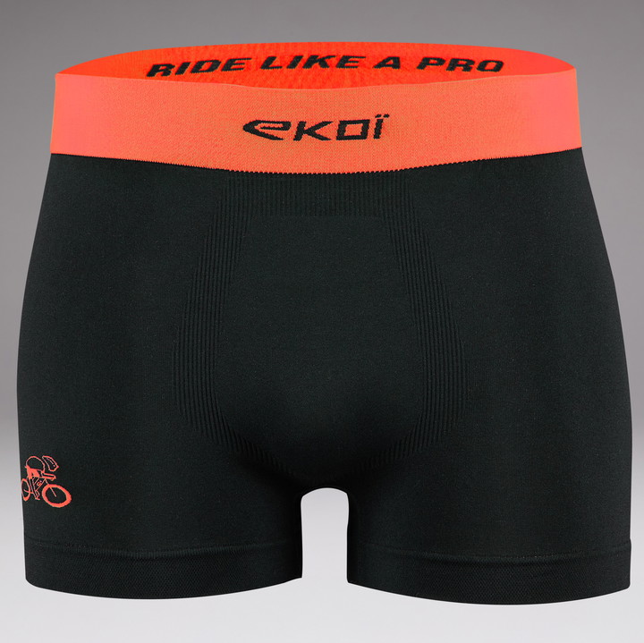 Pack 2 Boxers EKOI PELOTON et Orange