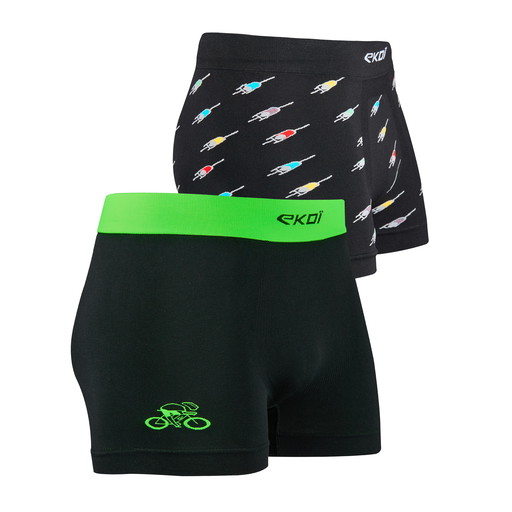 Pack de 2 bóxers EKOI PELOTÓN y Verde