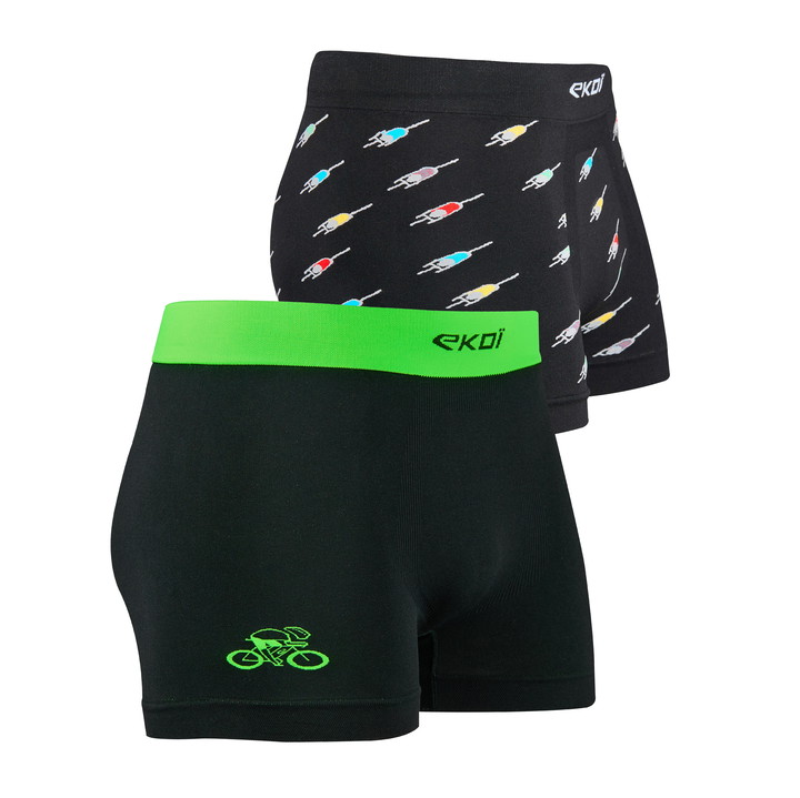 Pack de 2 bóxers EKOI PELOTÓN y Verde