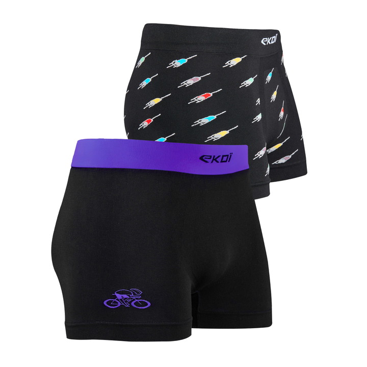 PACK 2 BOXERS PELETON ET VIOLET