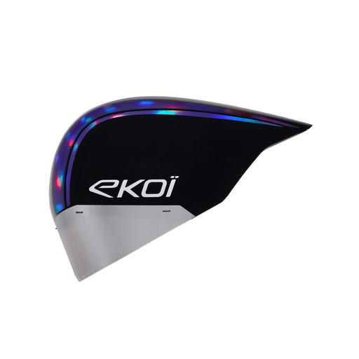 Casco EKOI Racing PURE AERO Mirror Cat2 Negro Holo Violeta