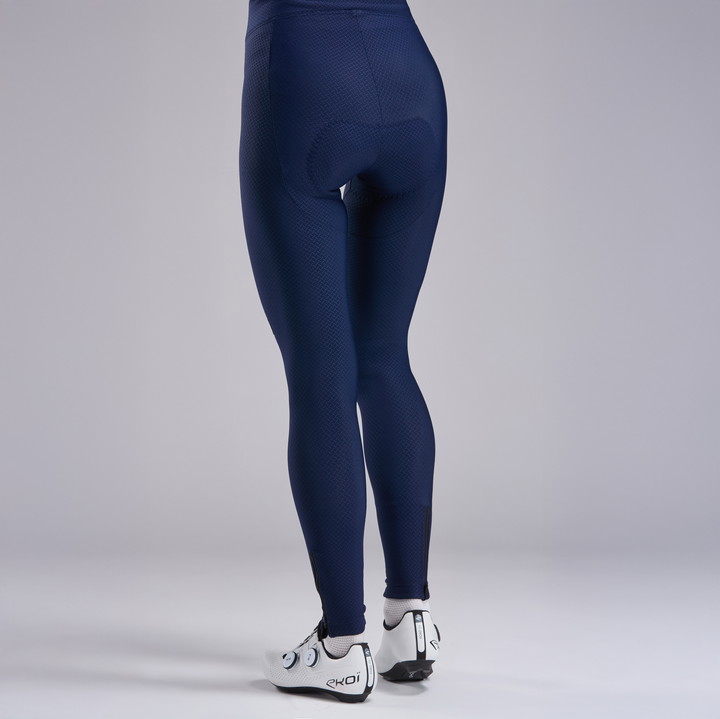 Damskie spodnie hydrofobowe EKOI Perf GEL POWER bez szelek Granatowe
