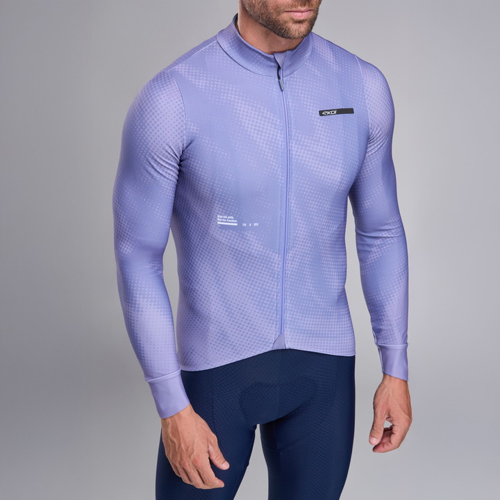 Trøje langærmet EKOI Perf TIE & DYE Violet