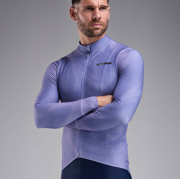 Trøje langærmet EKOI Perf TIE & DYE Violet
