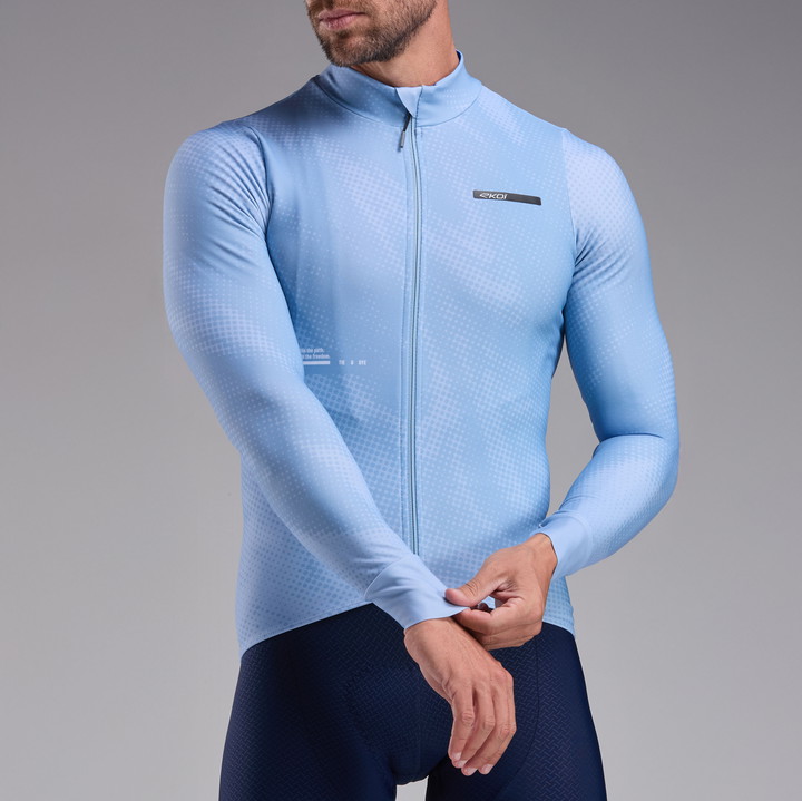 Maillot manches longues EKOI Perf TIE & DYE Ciel