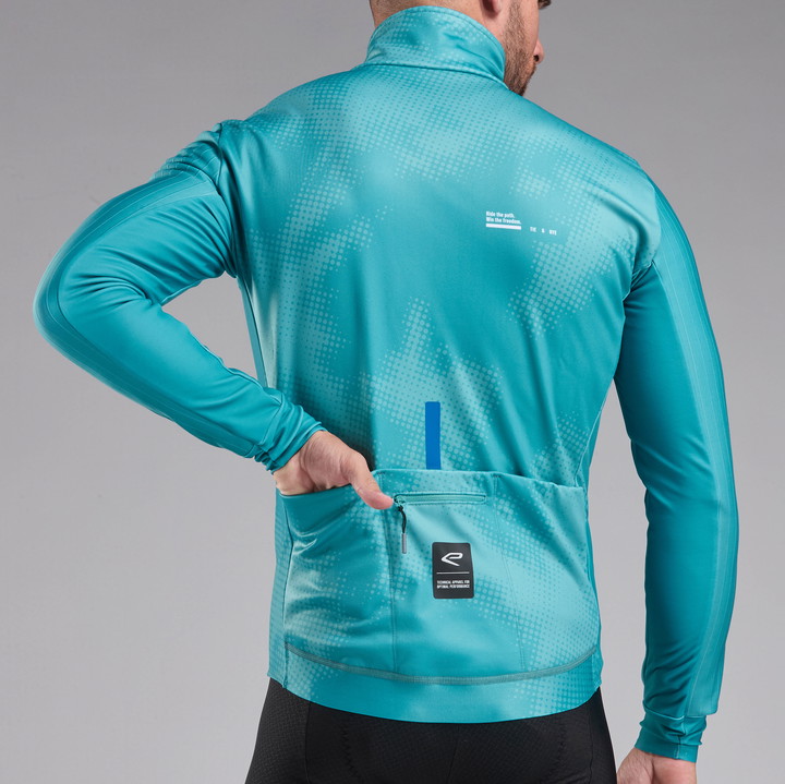 Thermisch jack EKOI Perf TIE & DYE Groen Azur