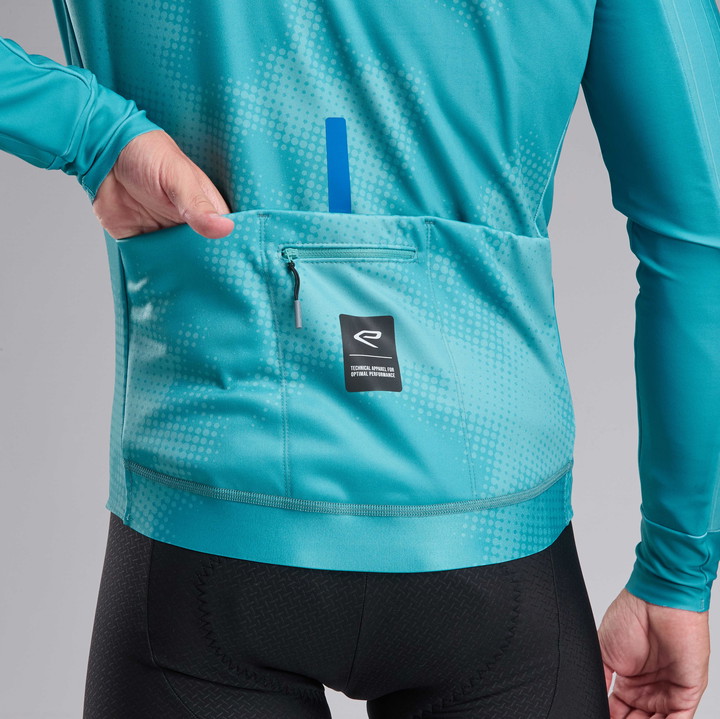 Thermojacke EKOI Perf TIE & DYE Grün Azurblau