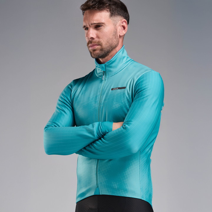 Thermojacke EKOI Perf TIE & DYE Grün Azurblau