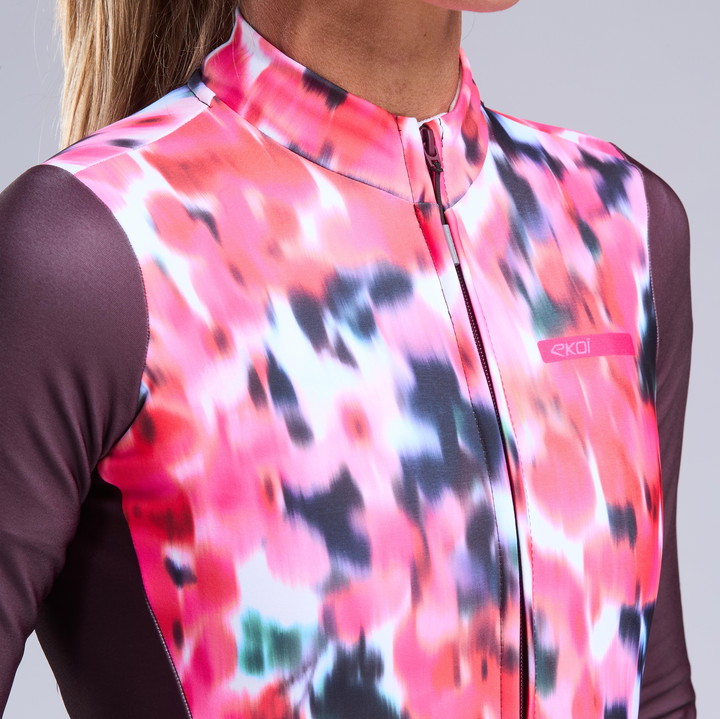 MAILLOT MANCHES LONGUES FEMME EKOI PERF ORCHID BORDEAUX