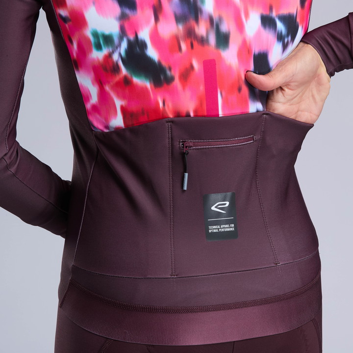 MAILLOT MANCHES LONGUES FEMME EKOI PERF ORCHID BORDEAUX