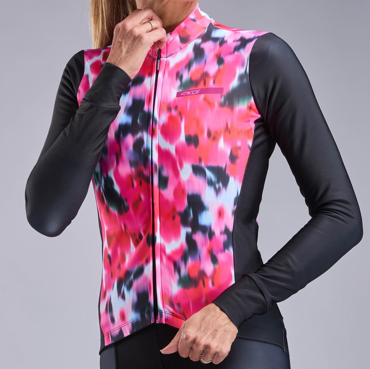 Maillot de manga larga para mujer EKOI ORCHID Negro