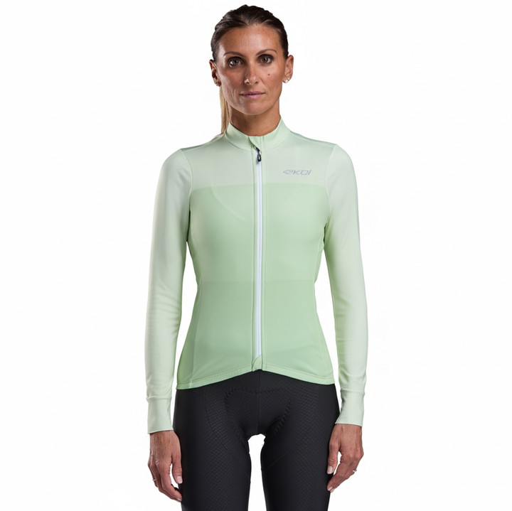 MAILLOT MANCHES LONGUES FEMME EKOI START MONOCHROME LIME