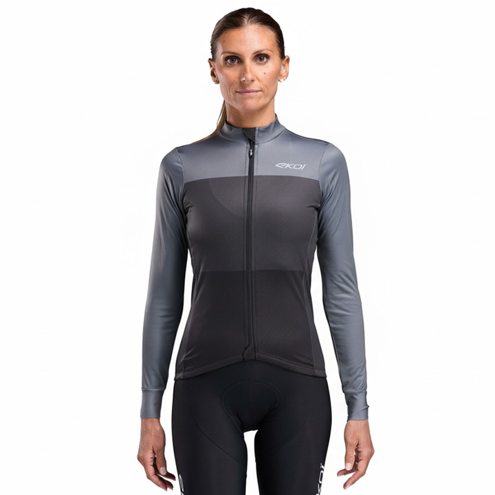 MAILLOT MANCHES LONGUES FEMME EKOI START MONOCHROME NOIR