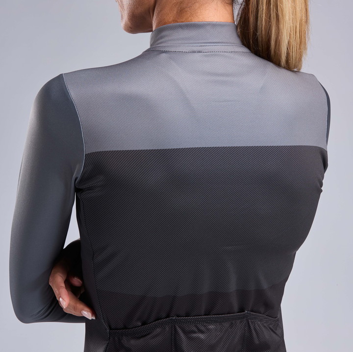 MAILLOT MANCHES LONGUES FEMME EKOI START MONOCHROME NOIR