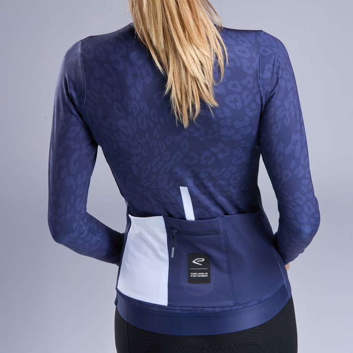 Maillot de manga larga para mujer EKOI Perf LEO Azul Marino