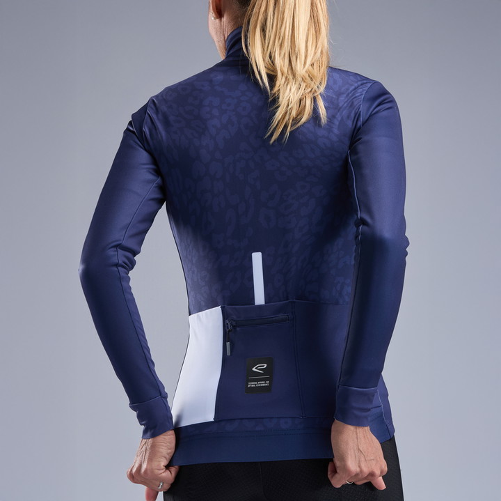 Chaqueta térmica mujer EKOI Perf LEO azul marino