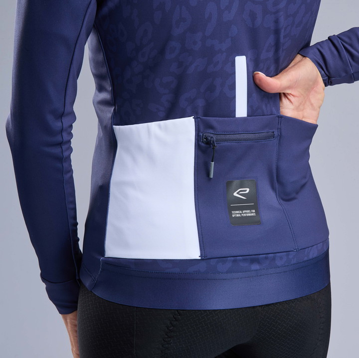 Chaqueta térmica mujer EKOI Perf LEO azul marino