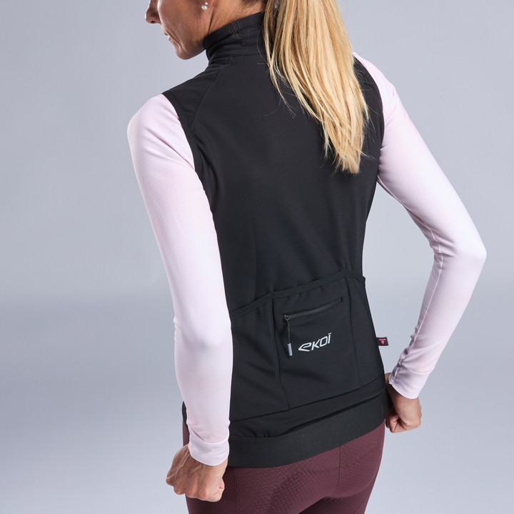 Termovest kvinder EKOI Perf ELEGANCE Sort Bordeaux