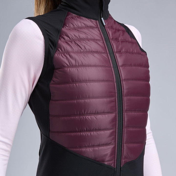 Termovest kvinder EKOI Perf ELEGANCE Sort Bordeaux