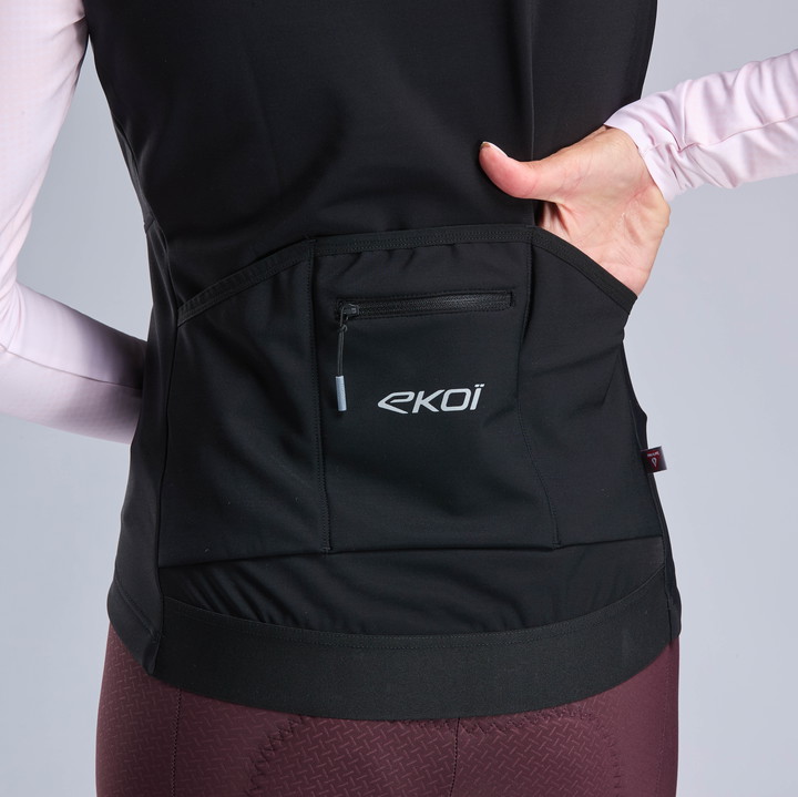 Termovest kvinder EKOI Perf ELEGANCE Sort Bordeaux